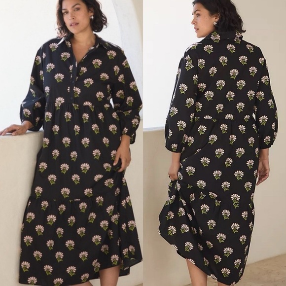 Anthropologie Dresses & Skirts - Anthropologie Bettina Tiered Shirt Dress